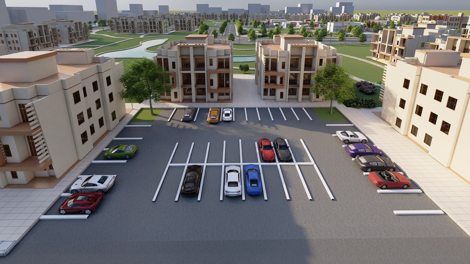 Life in a residential complex or neighbourhood